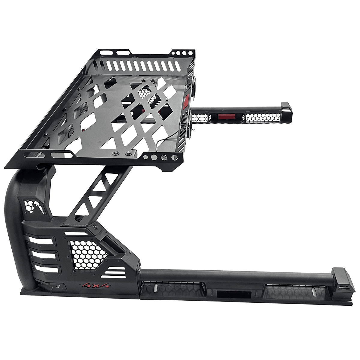 Premium Pickup Rear Roll Bar Carbon Steel Matte Finish Fits Most Pickups