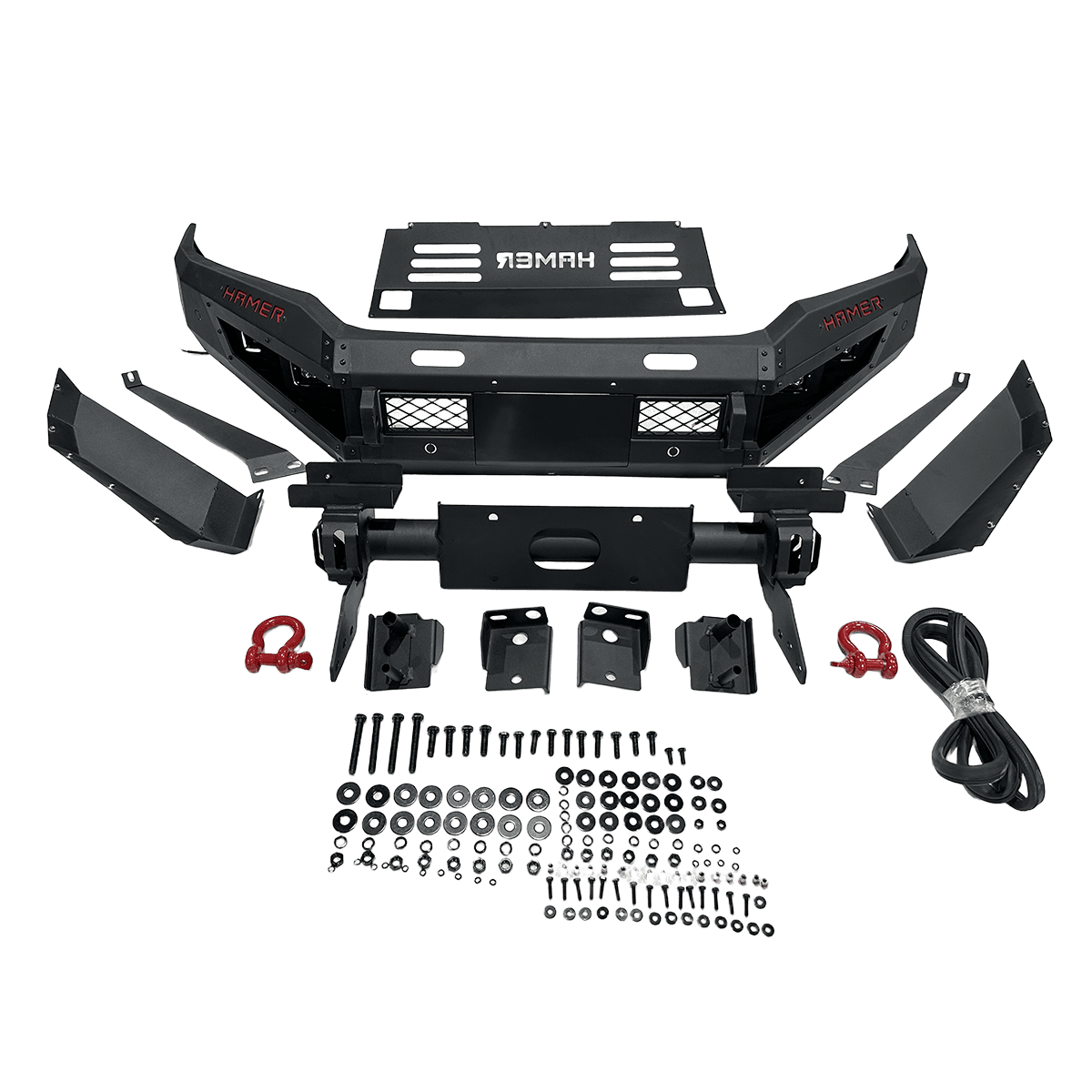 Premium Bull Bar Kit with LED Mounts & Recovery Points for Trucks