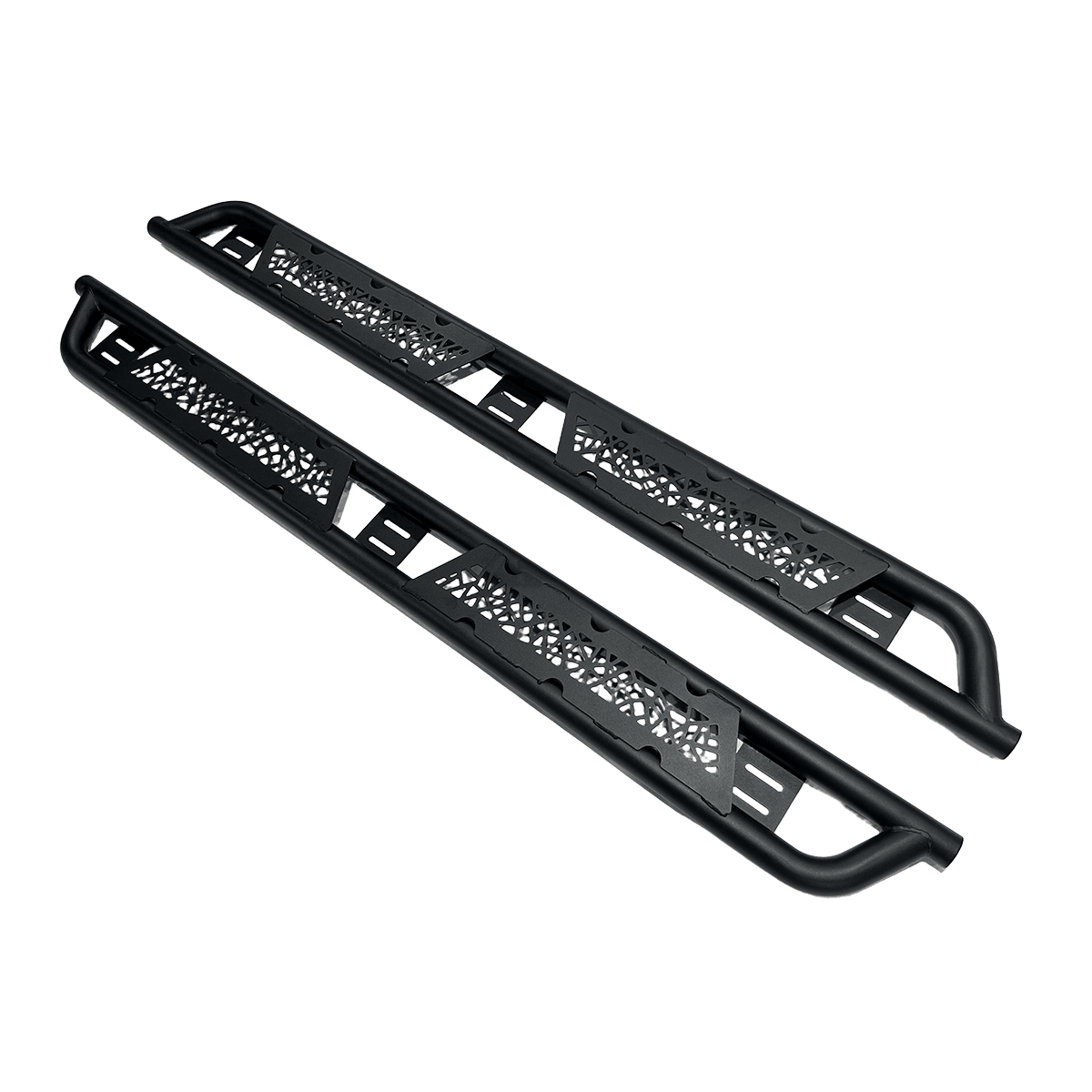 Tubular Side Steps Matte Black Finish Rocker Protection for SUV and 4WD