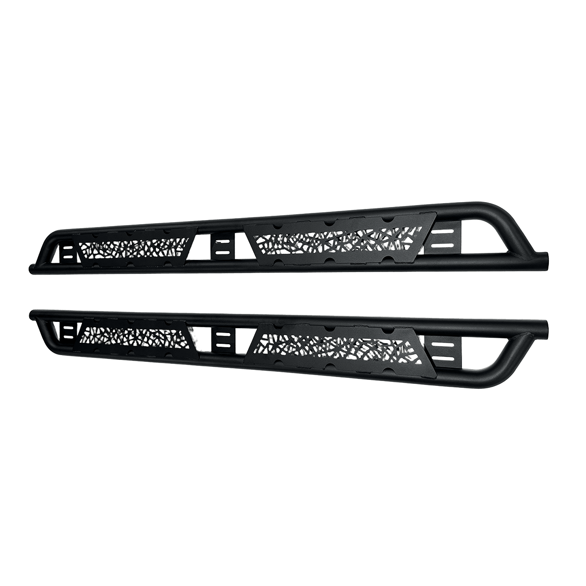 Tubular Side Steps Matte Black Finish Rocker Protection for SUV and 4WD 2