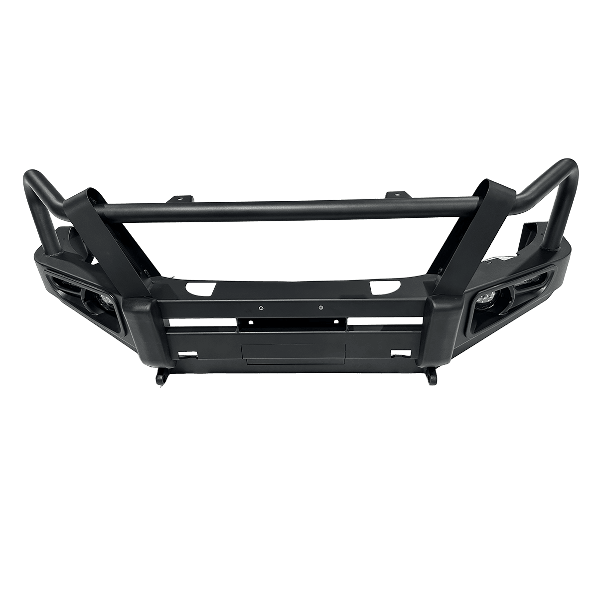 Premium Heavy Duty Bull Bar Steel Front Bumper Winch Mount for 4x4 Trucks 2