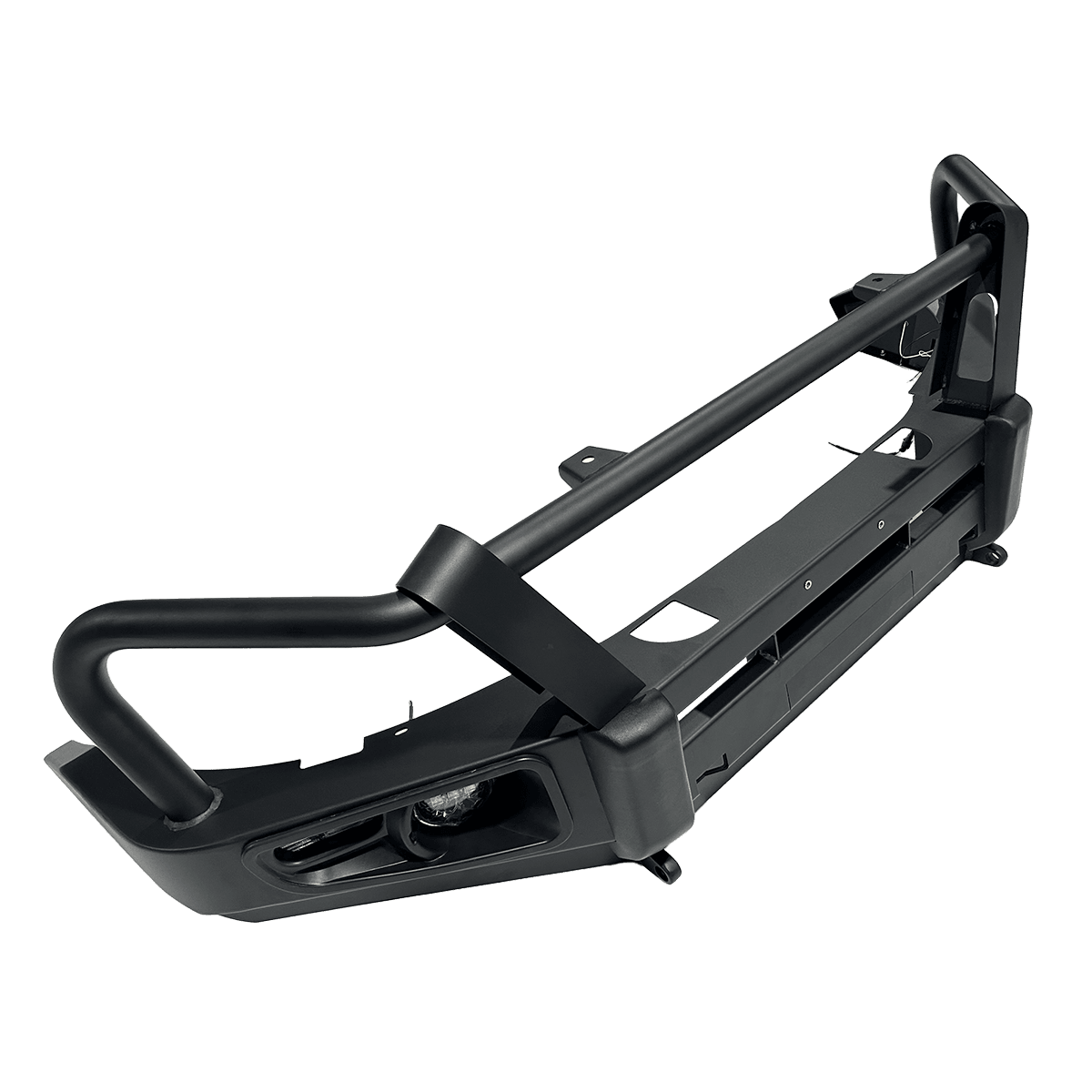 Premium Heavy Duty Bull Bar Steel Front Bumper Winch Mount for 4x4 Trucks 3