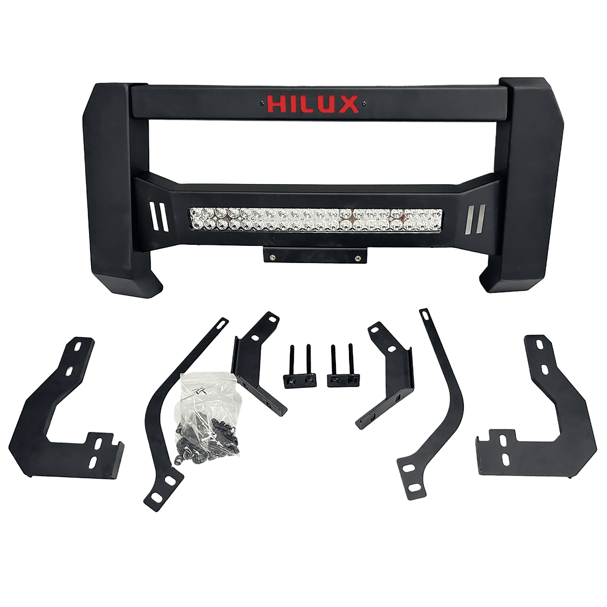 Rugged Bull Bar LED Ready Textured Black Finish for 4WD Pickup Trucks