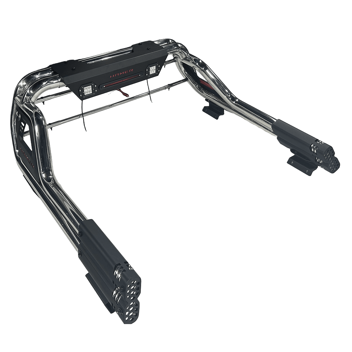 Premium Direct Fit Roll Bar Matte Black Steel Frame LED Ready 2