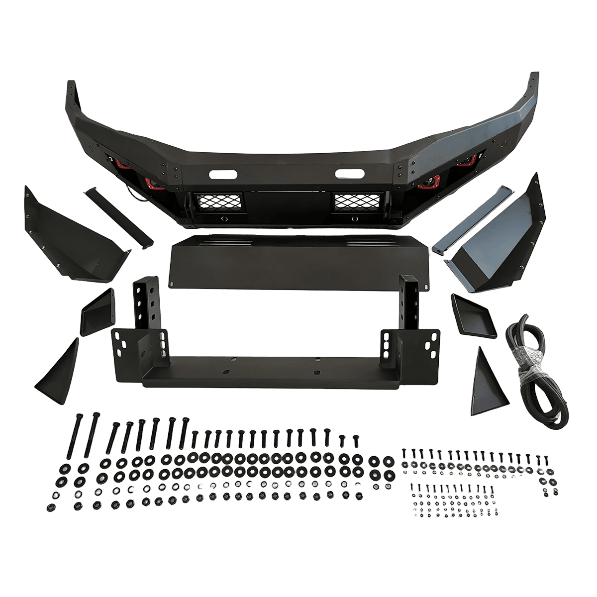Winch Compatible Bullbar with LED Mount & Powder Coated for Trucks