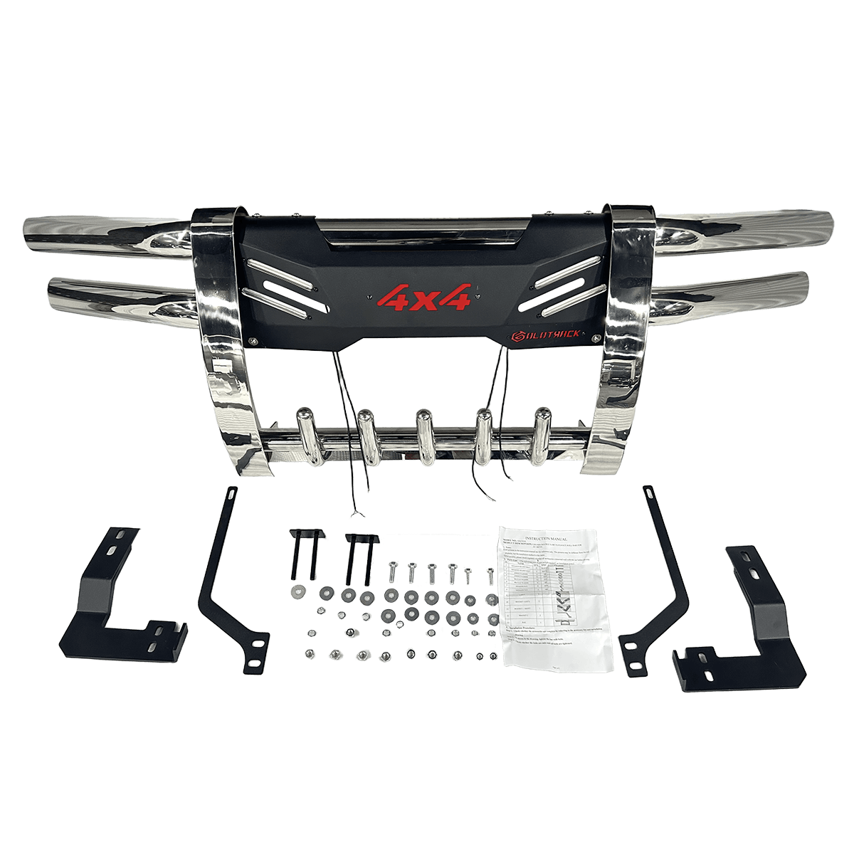 Premium Off-Road Truck Front Bumper w/ Skid Plate for F-150 & Wrangler