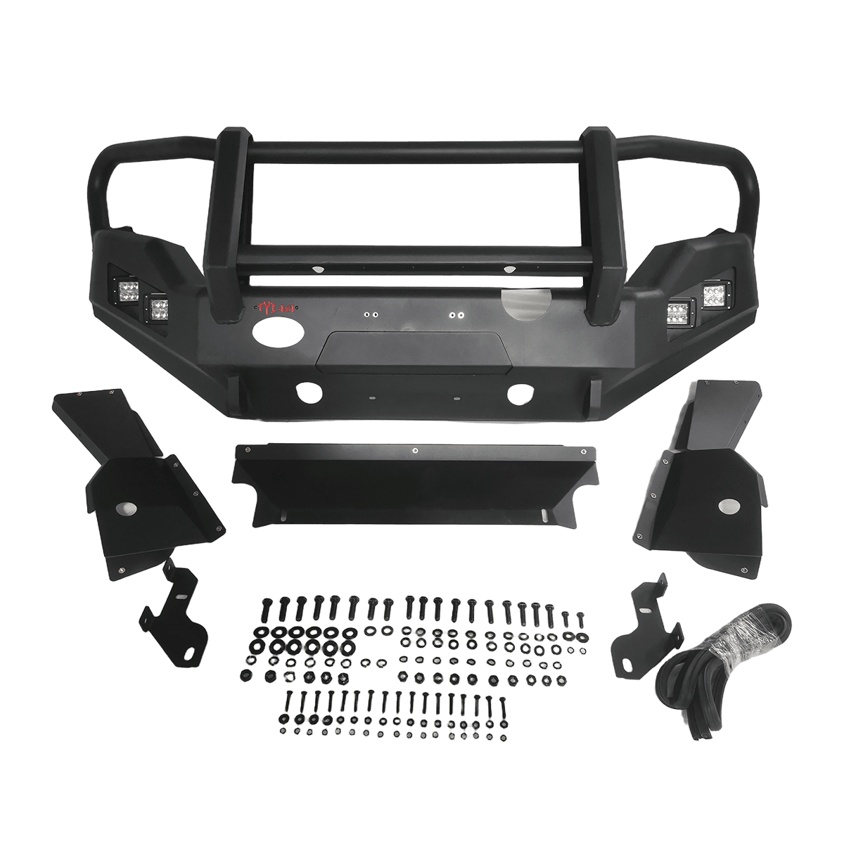 Off Road Bull Bar Steel Grille Guard Winch Mount Pickup Truck Protection