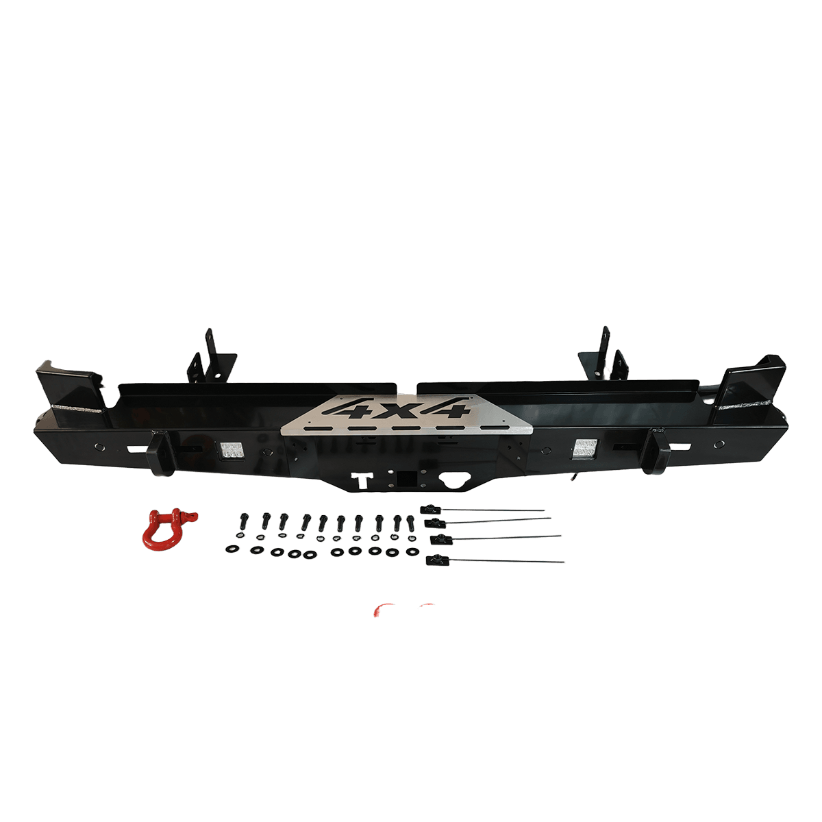 Custom Off-Road Rear Bumper with Tire Carrier & Hitch for 15-23 F-150