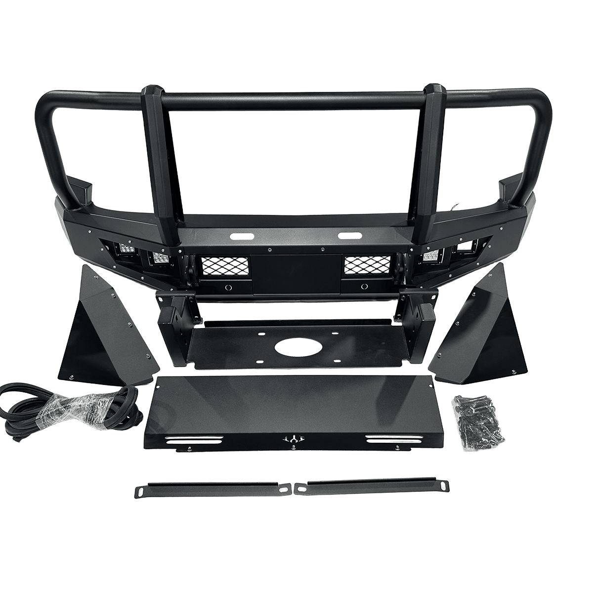 Premium Grille Guard Front Protection Bar Winch Mount Ready