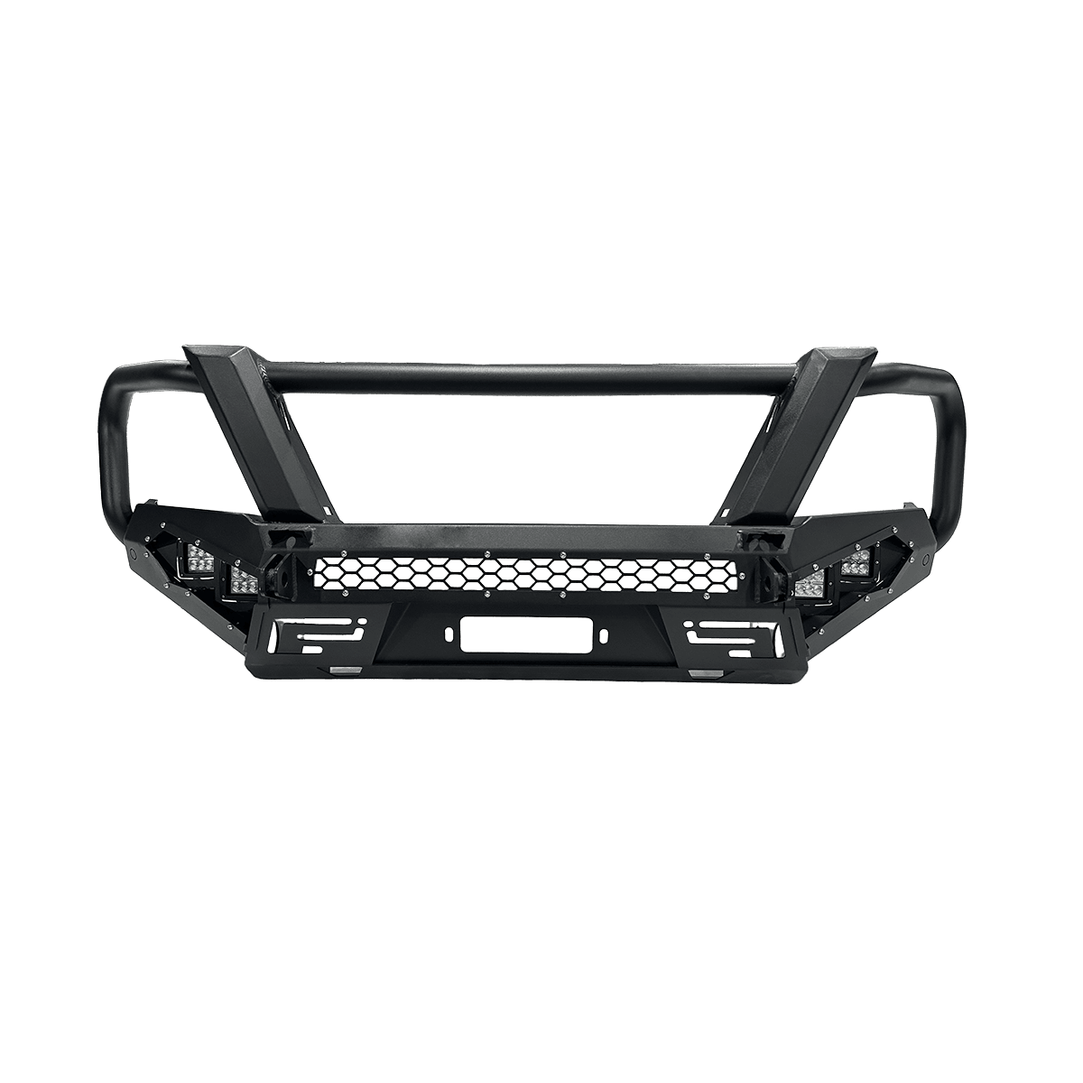 Pro Series Reinforced Front Bull Bar Winch Ready Direct Mount Universal Fit 2