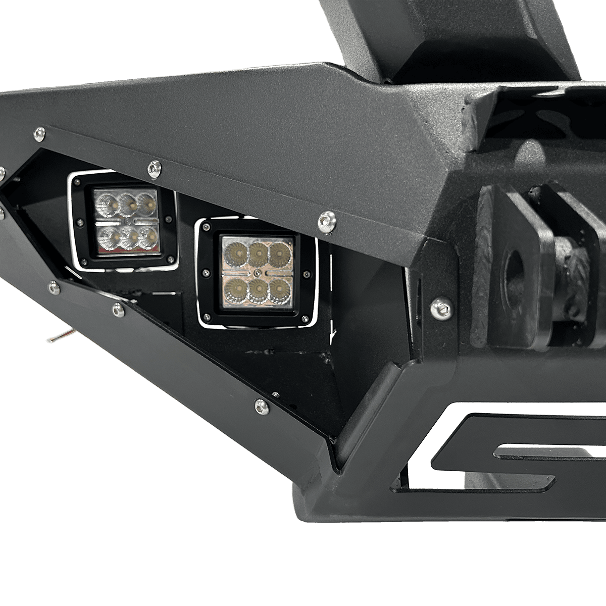 Pro Series Reinforced Front Bull Bar Winch Ready Direct Mount Universal Fit 4