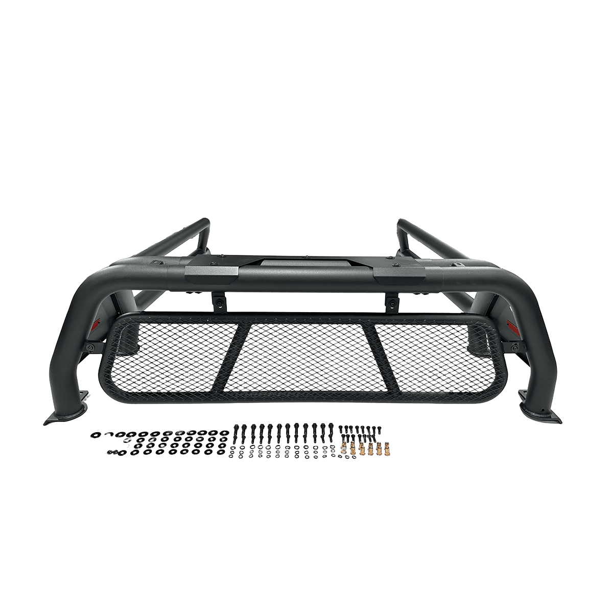 Stainless Steel Roll Bar for Pickup Beds Black Powder Coat Universal Fit