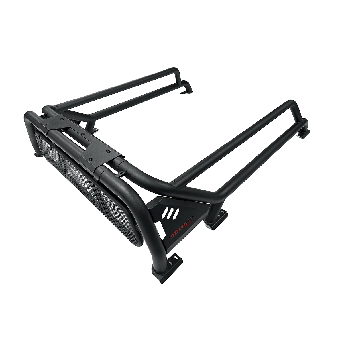 Stainless Steel Roll Bar for Pickup Beds Black Powder Coat Universal Fit 2