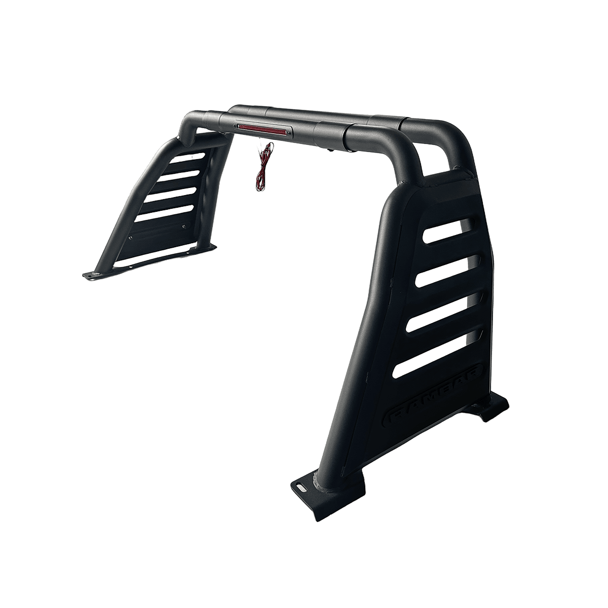 Custom Tubular Roll Bar Matte Black LED Mount Bolt-On For Jeep Wrangler 3