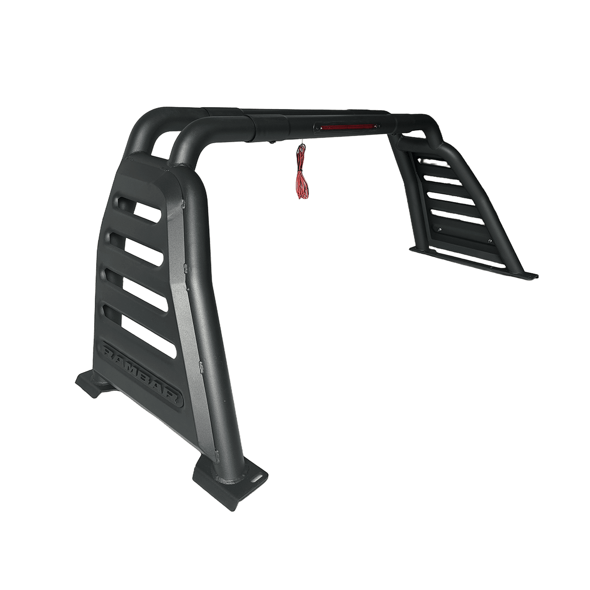 Custom Tubular Roll Bar Matte Black LED Mount Bolt-On For Jeep Wrangler 2
