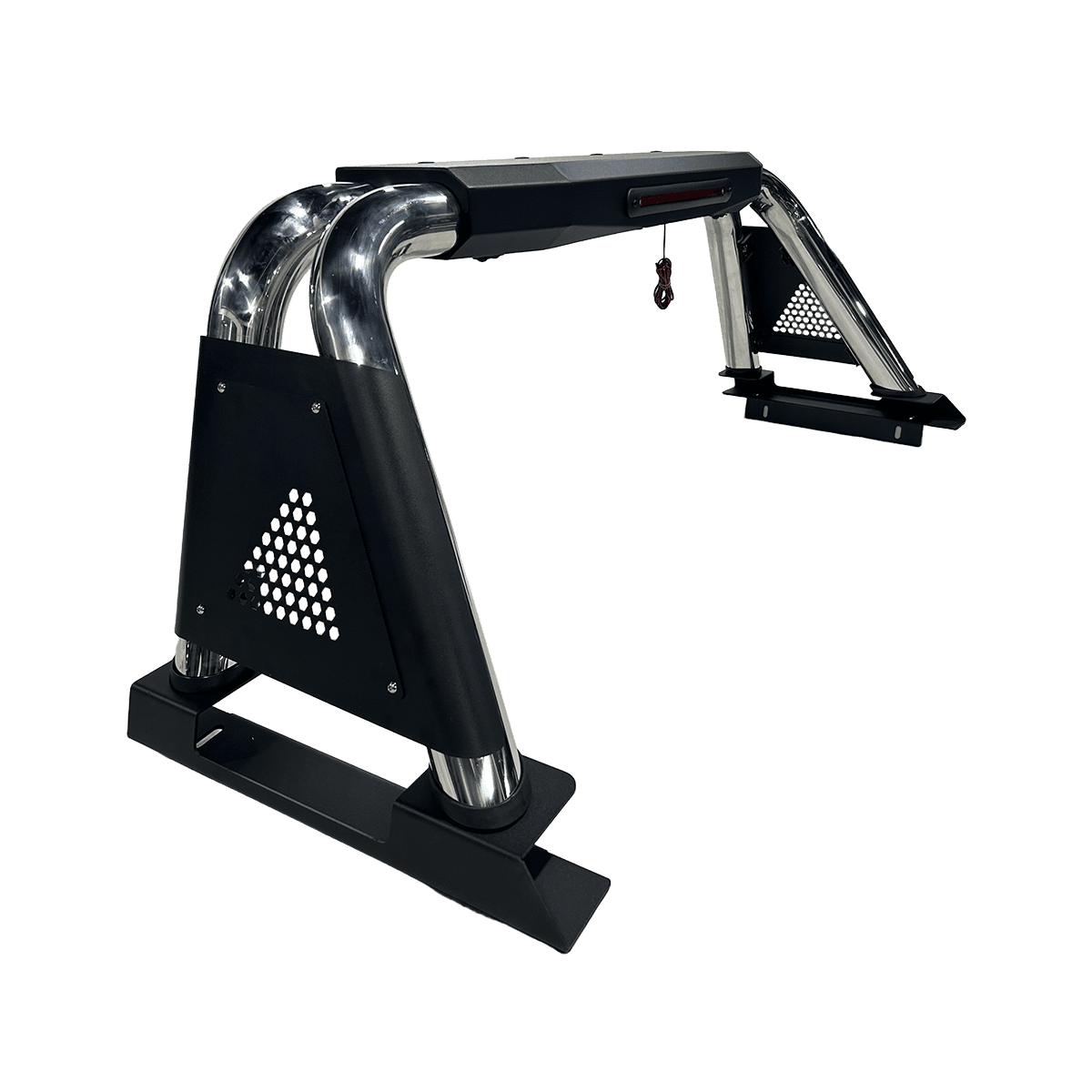 Premium Universal Fit Roll Bar Black LED Mount Pickup Bed Accessory