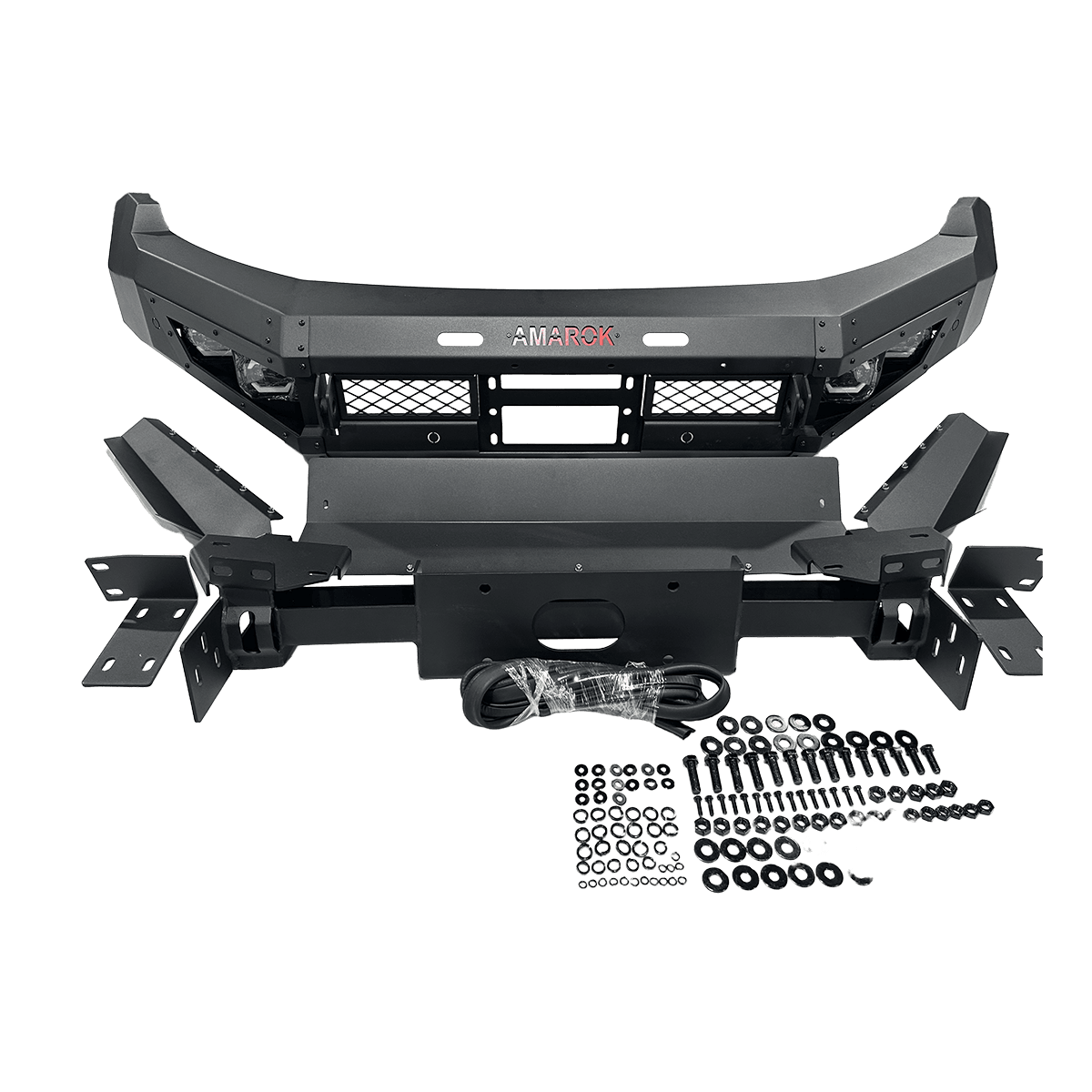 Premium SUV Front Bumper Guard with LED Mounts for Pickup Trucks
