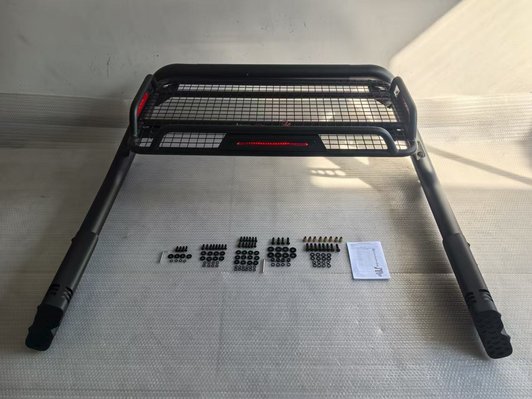 Premium Chrome Moly Roll Bar Welded Safety System with LED Light Mounts Kit